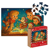  Puzzle drewniane 150 elementów Milliwood świąteczna baśń Alexander