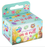 Naklejki wielkanocne na rolce 350szt Moxy