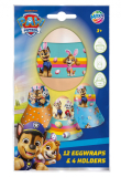 Owijki wielkanocne psi patrol do zdobienia pisanek 12szt + 4 podstawki Moxy