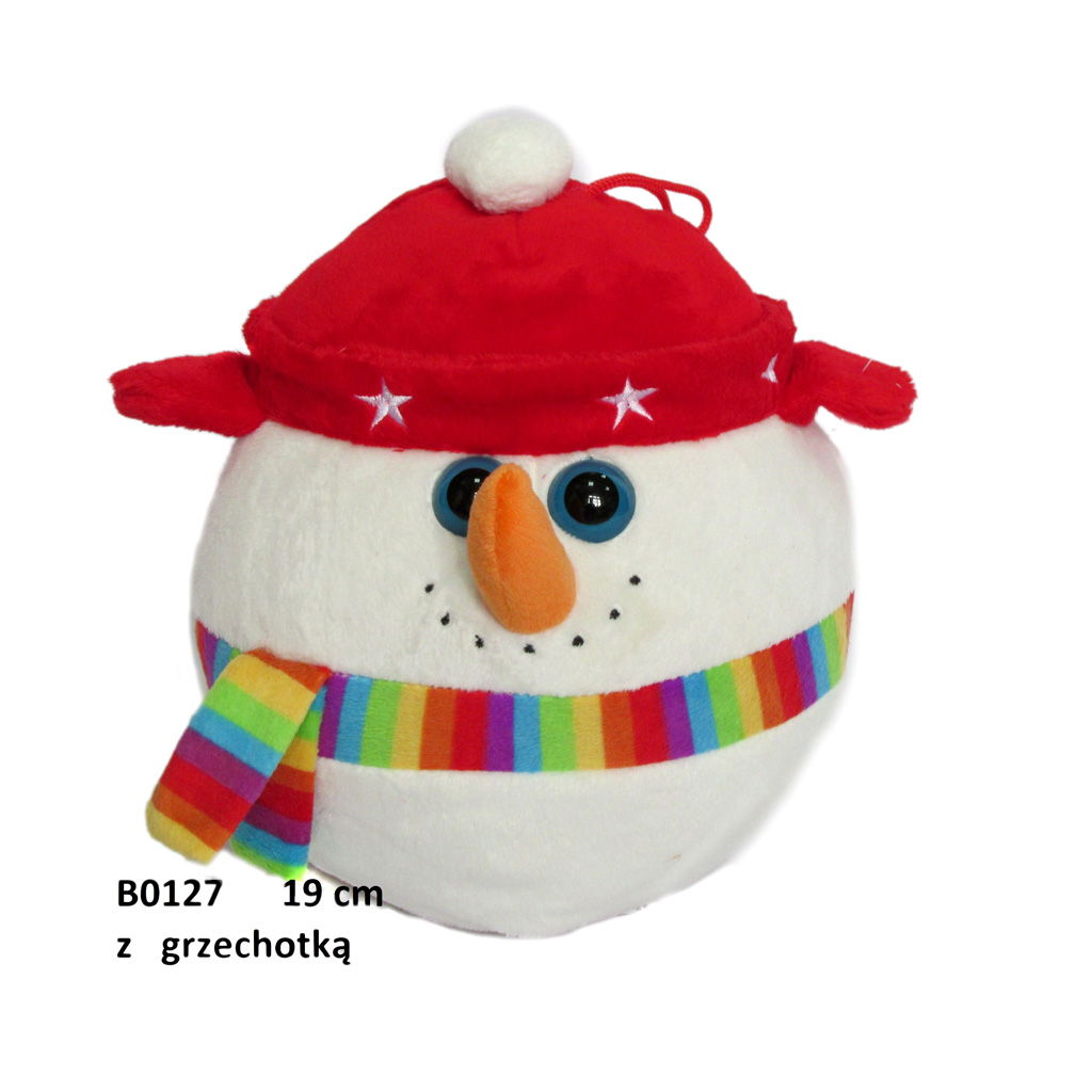 Pluszowy bałwan z grzechotką 23cm Sun Day
