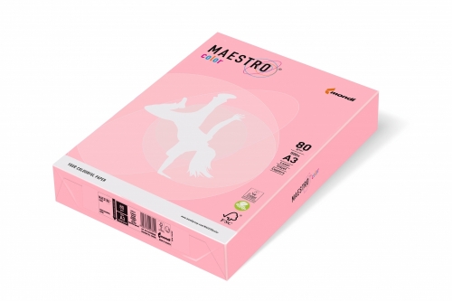 Papier ksero kolor różowy A4 160g 250 ark. Maestro