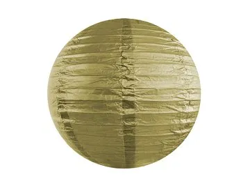  Lampion papierowy 35cm złoty Partydeco