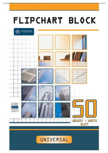 Blok do flipcharta kratka 640x1000 50 kartek Interduk