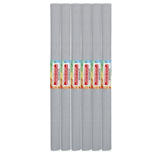 Bibuła marszczona popielata 50x200cm 10 szt. Starpak