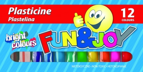 Plastelina 12 kolorów Fun&Joy 