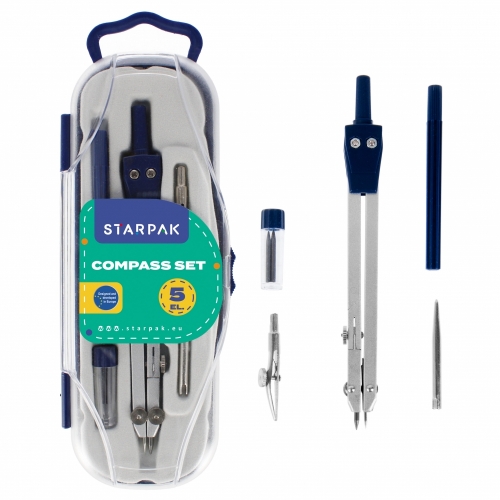 Cyrkiel z zestawem 5 elementów Starpak