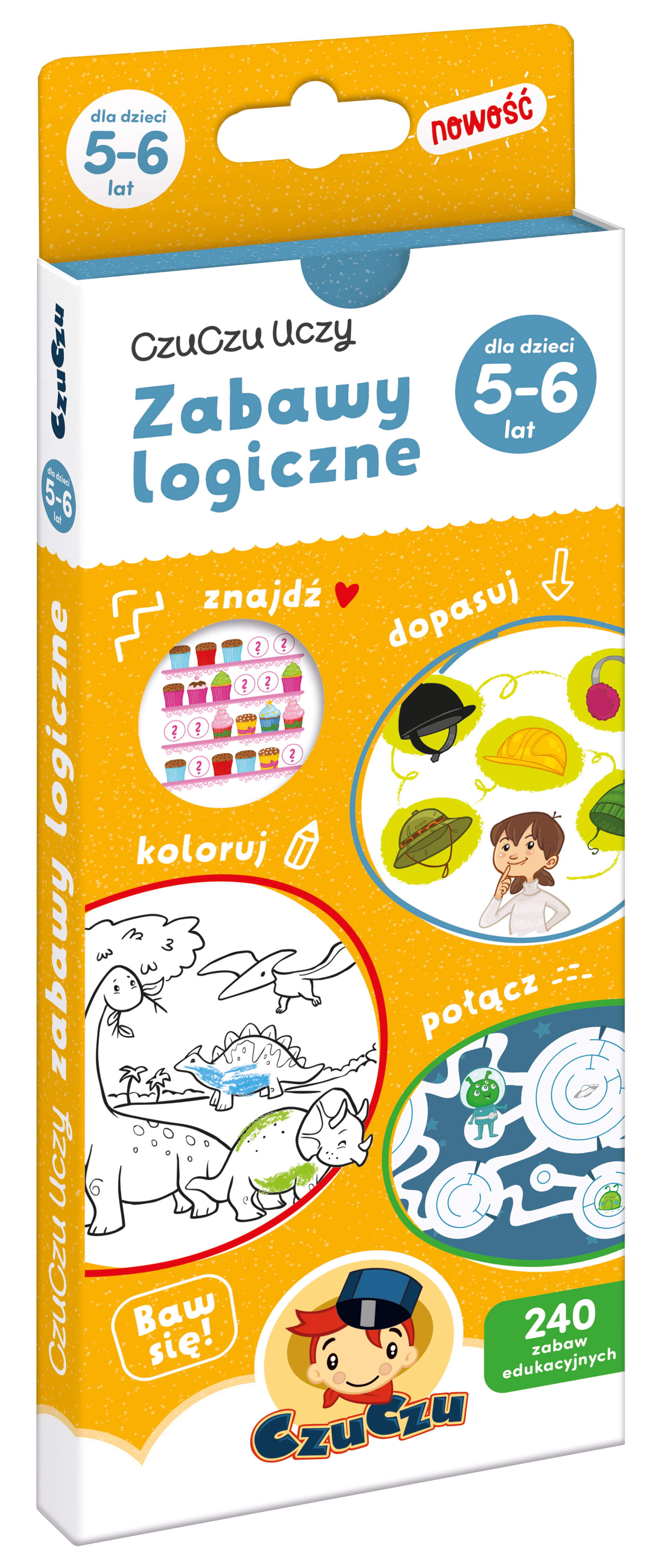 Gra edukacyjna zabawy logiczne +5-6 CzuCzu