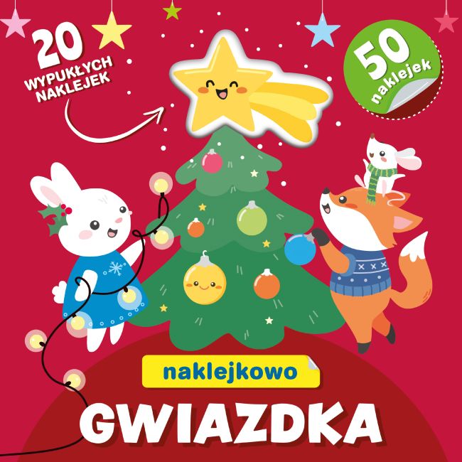 Naklejkowo gwiazdka 24x24cm/24str AWM