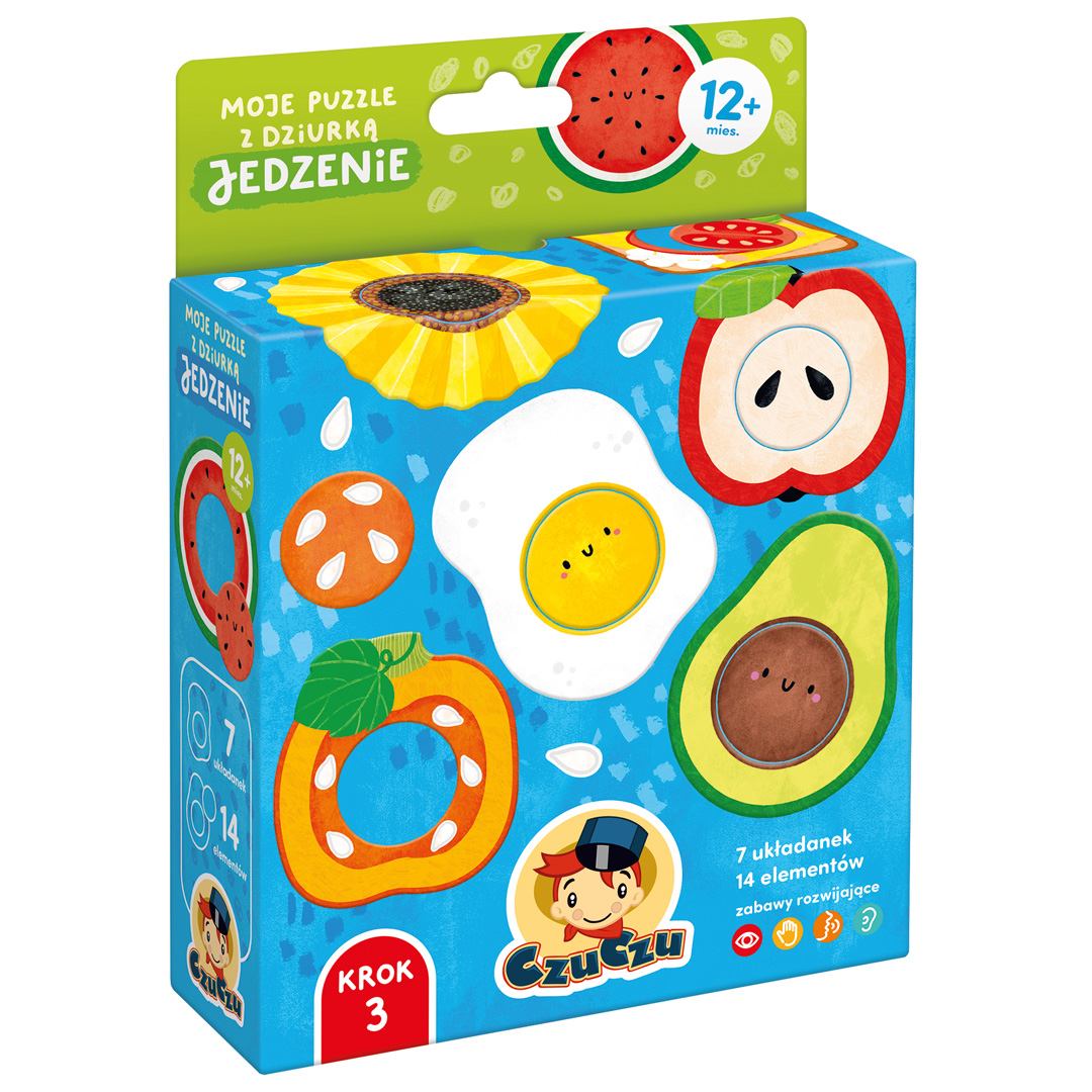 Puzzle z dziurką jedzenie +1 CzuCzu