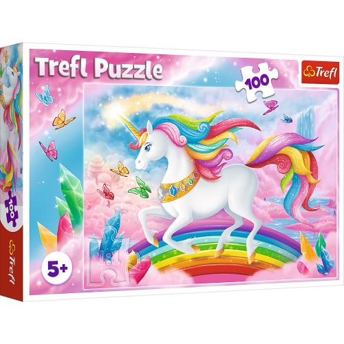 Puzzle 100 elementów jednorożec +5 Trefl