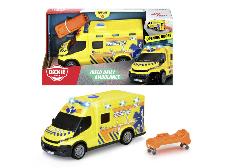 Pojazd SOS Iveco Ambulans 18cm Dickie 