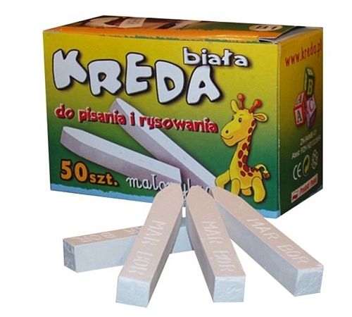 Kreda biała B1 50szt Mar-Bor