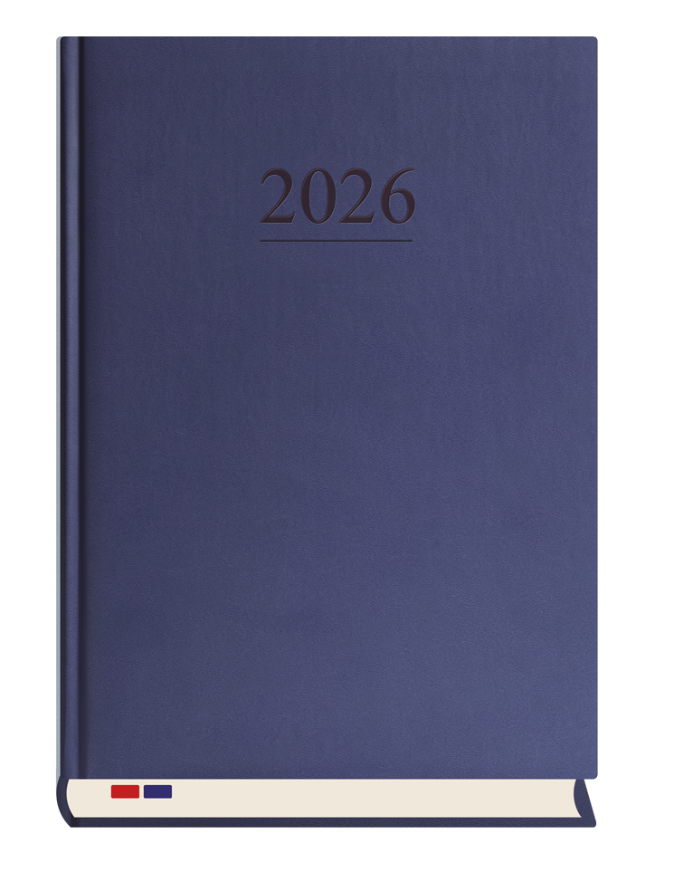 Kalendarz książkowy dzienny z registrami A4 2026 Stacjonarny Michalczyk
