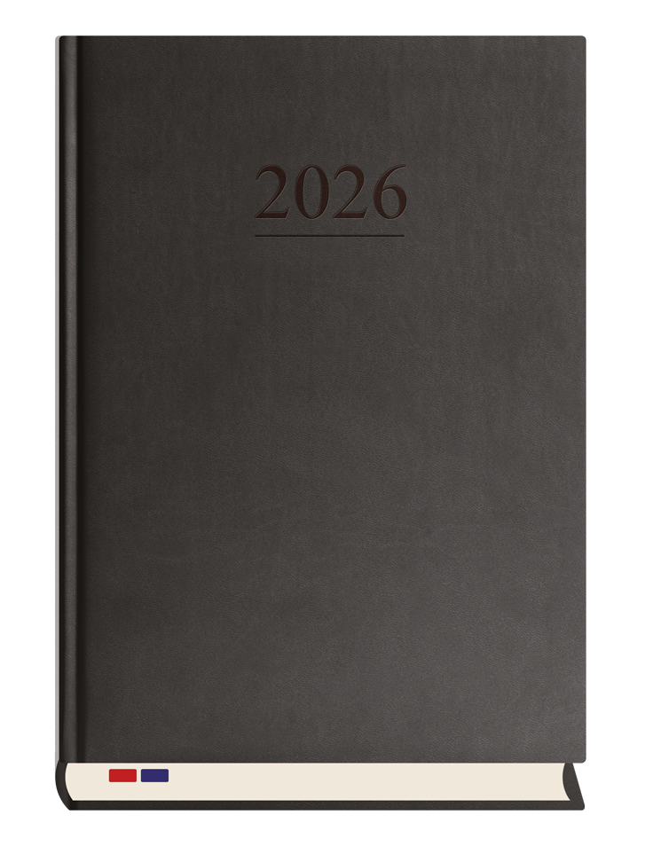 Kalendarz książkowy dzienny z registrami A4 2026 Stacjonarny Michalczyk