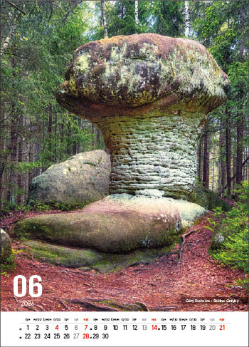 Kalendarz wieloplanszowy naścienny 32x50cm 2026 polskie góry Jotan