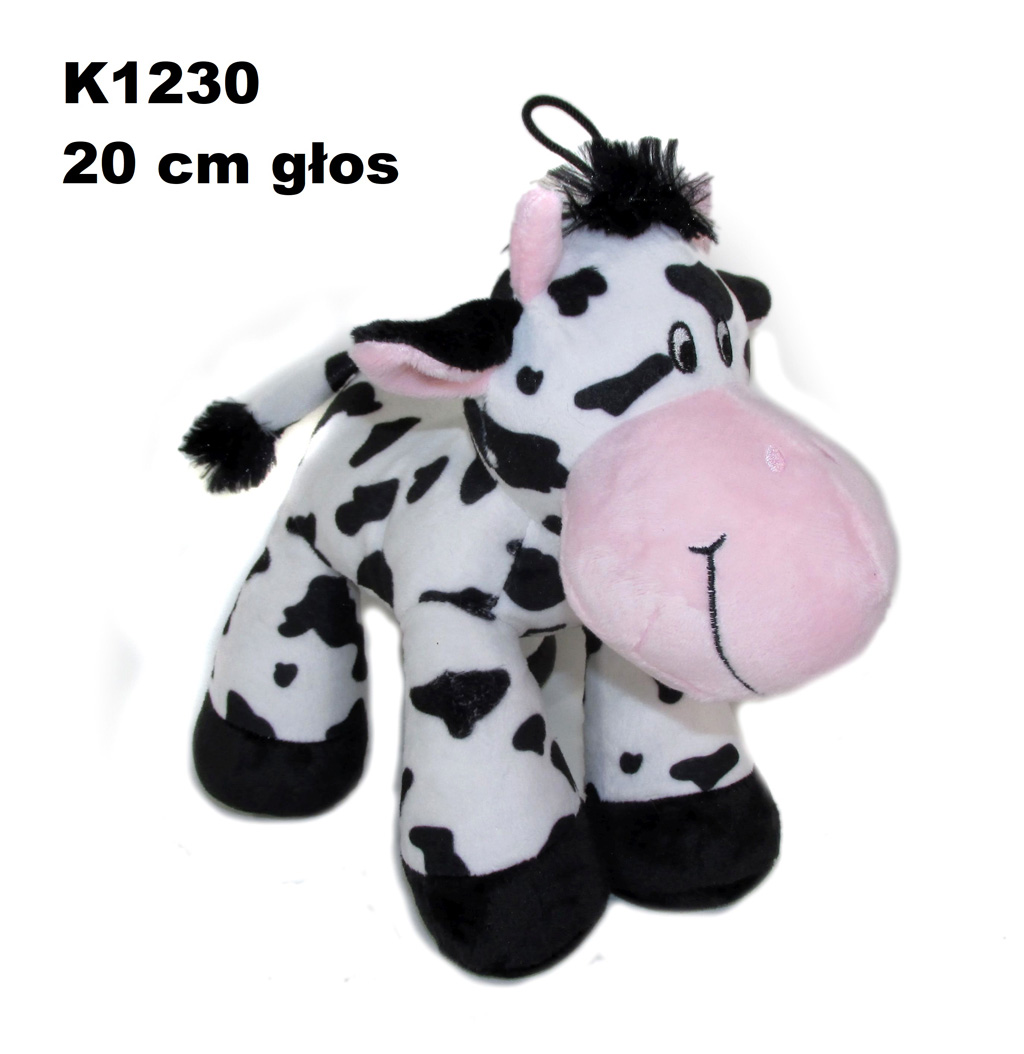 Pluszowa krowa z głosem 20cm Sun Day