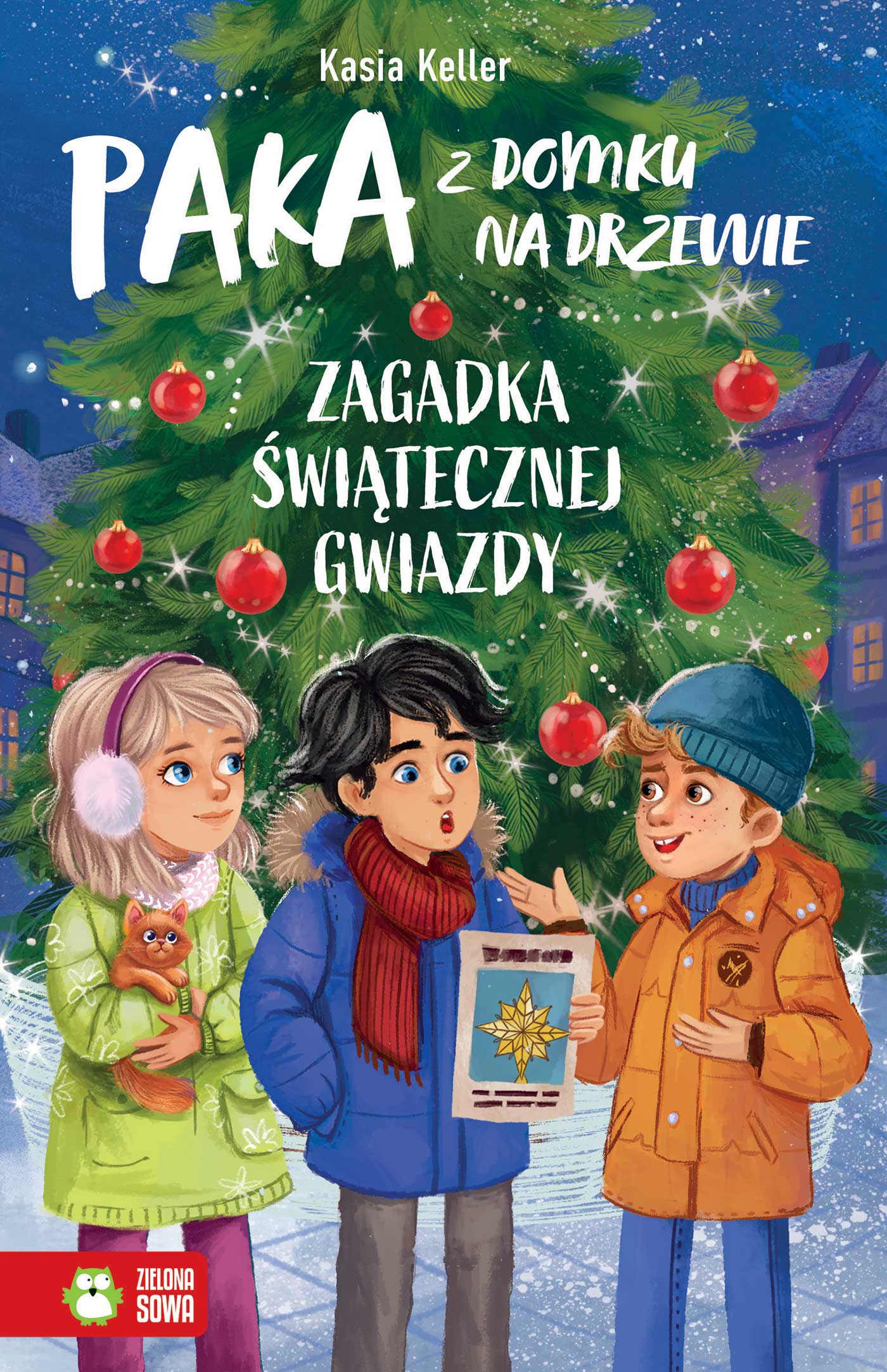 PAKA z domku na drzewie. Zagadka świątecznej gwiazdy B5/176str Zielona Sowa