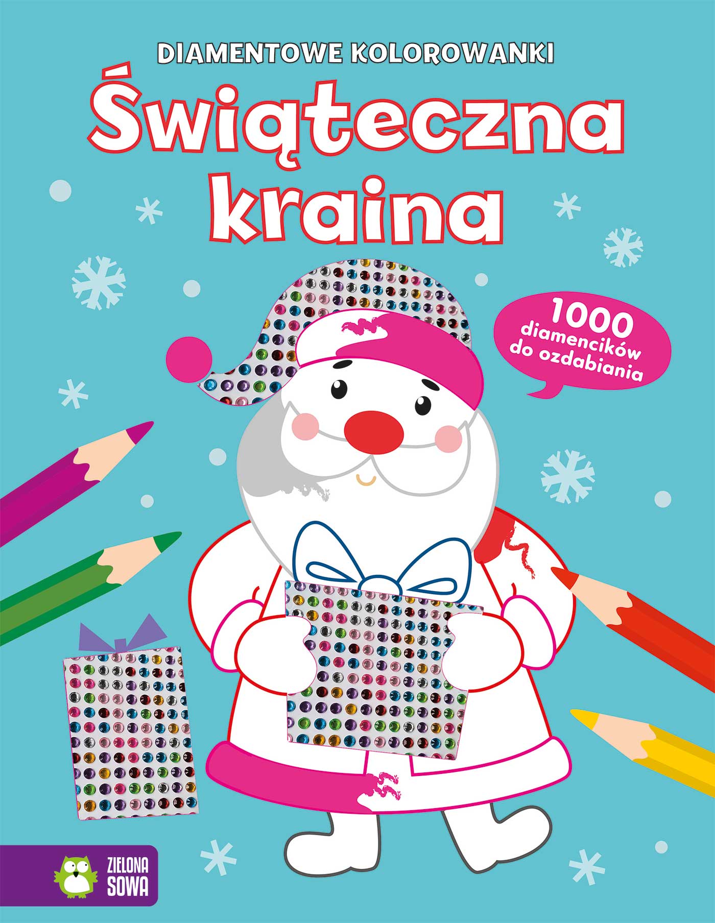 Diamentowe kolorowanki Świąteczna kraina B5/24str Zielona Sowa