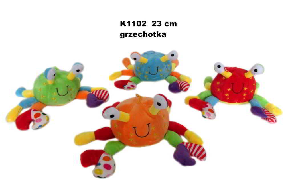 Pluszowy krab grzechotka 23cm Sun Day