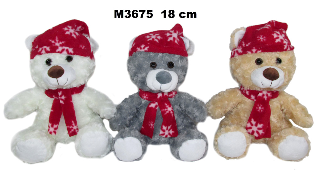 Pluszowy miś świąteczny 18cm Sun Day