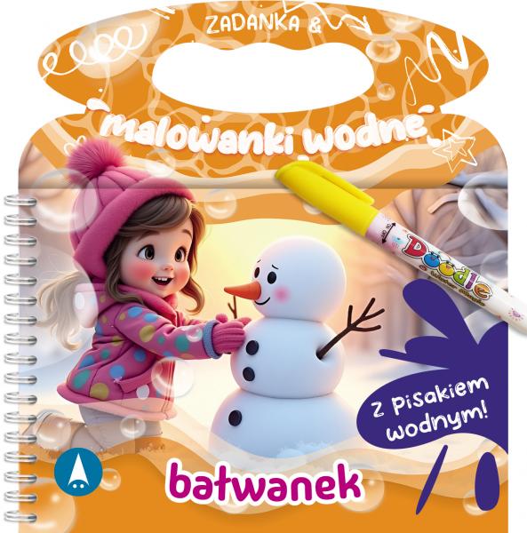 Zadanka i malowanki wodne Bałwanek A5/8str Skrzat