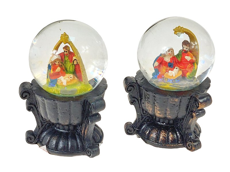 Kula śnieżna świąteczna 8x4cm Adar