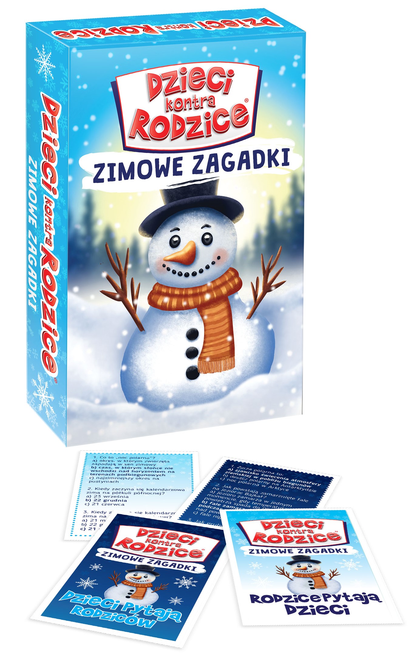Gra edukacyjna Dzieci kontra Rodzice Zimowe Zagadki +6 Kangur