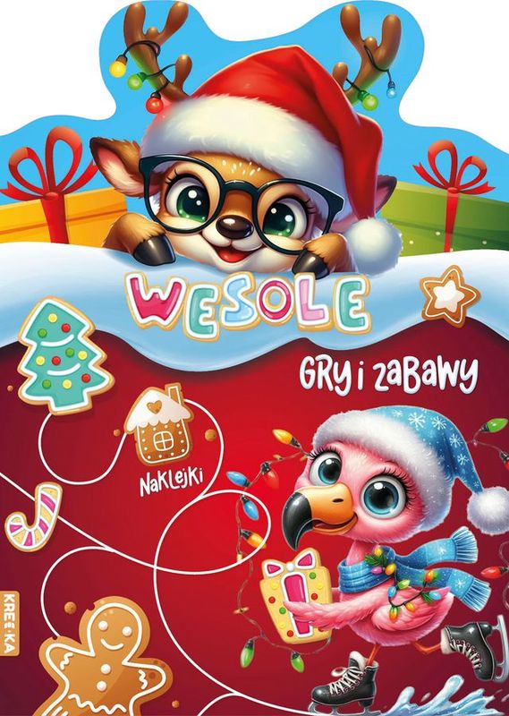 Wesołe gry i zabawy z reniferem A4/16str Kredka