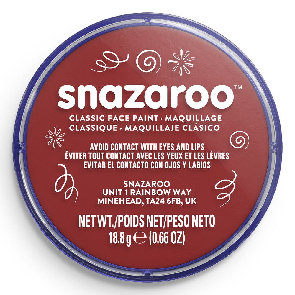 Farba do twarzy 18ml bordowy Snazaroo