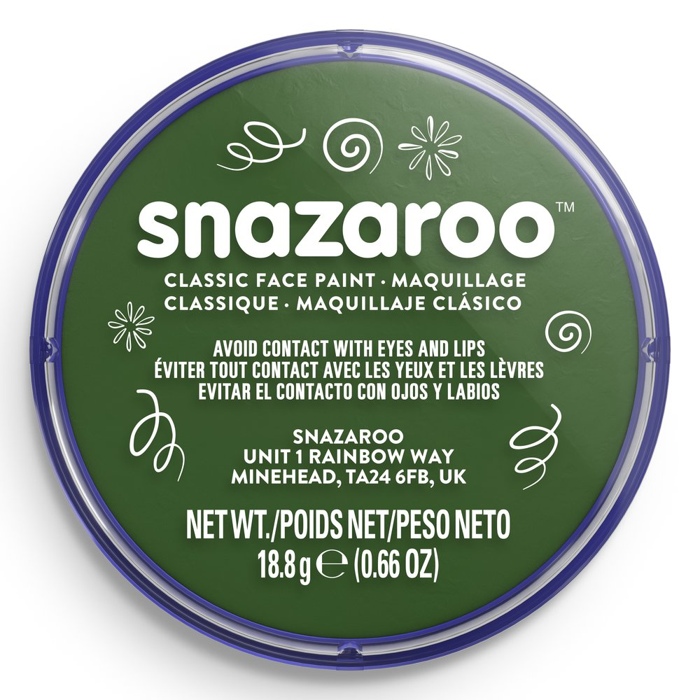 Farba do twarzy 18ml ciemny zielony Snazaroo