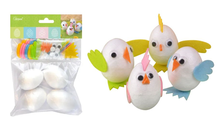 Zestaw kreatywny kurczaki wielkanocne 4szt Arpex