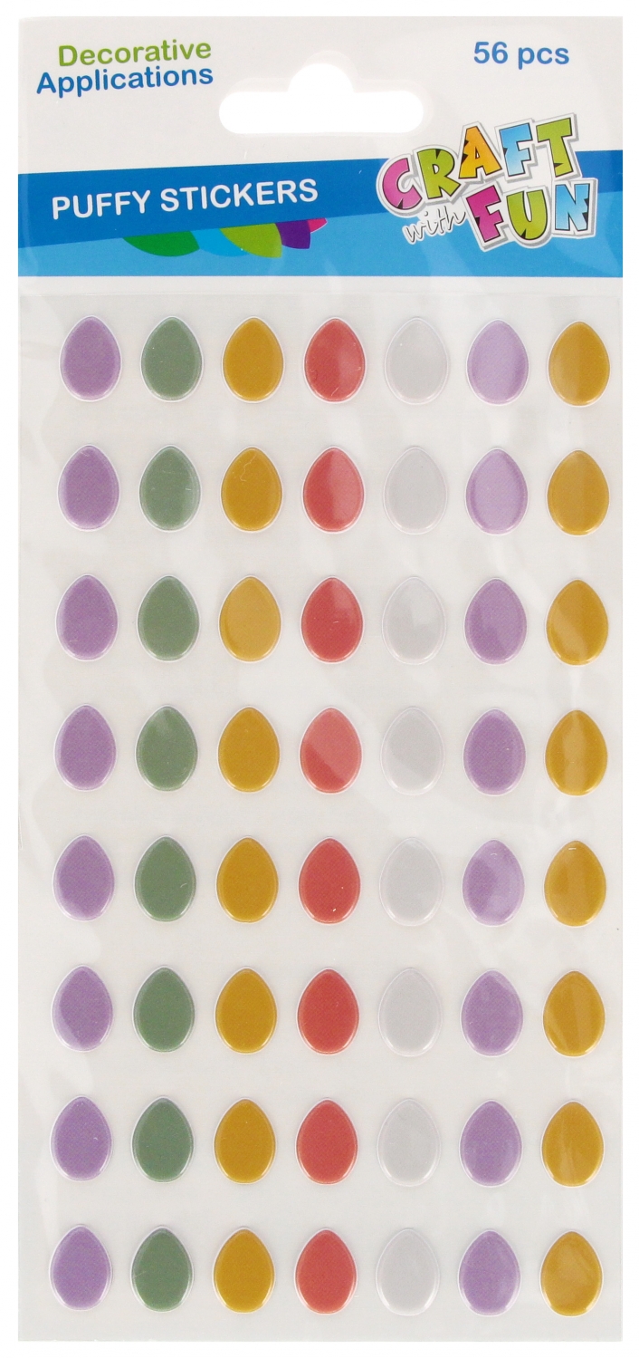 Naklejki wielkanocne jajka 56szt Craft with Fun