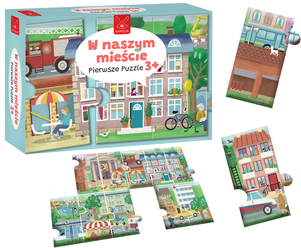 Moje pierwsze puzzle w naszym mieście +3 Kangur