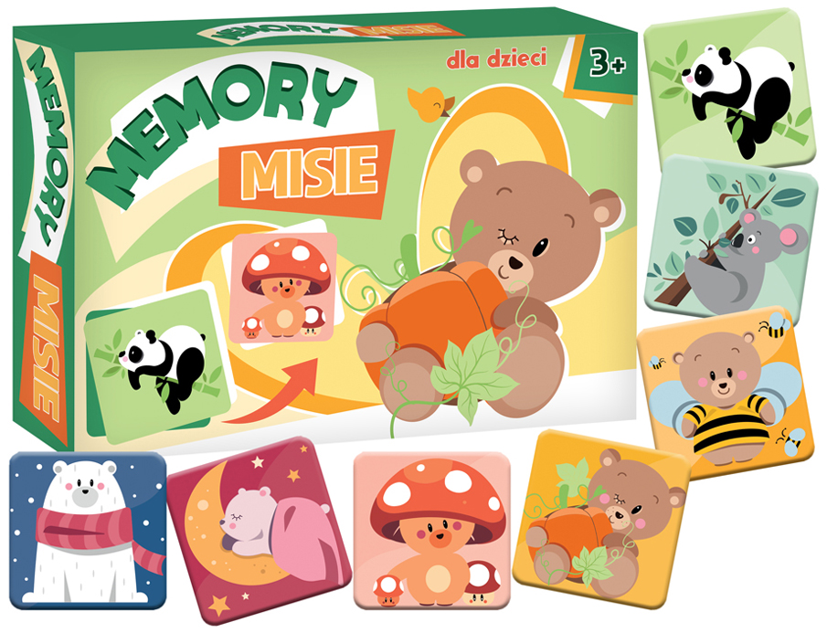 Gra edukacyjna memory misie +3 Kangur