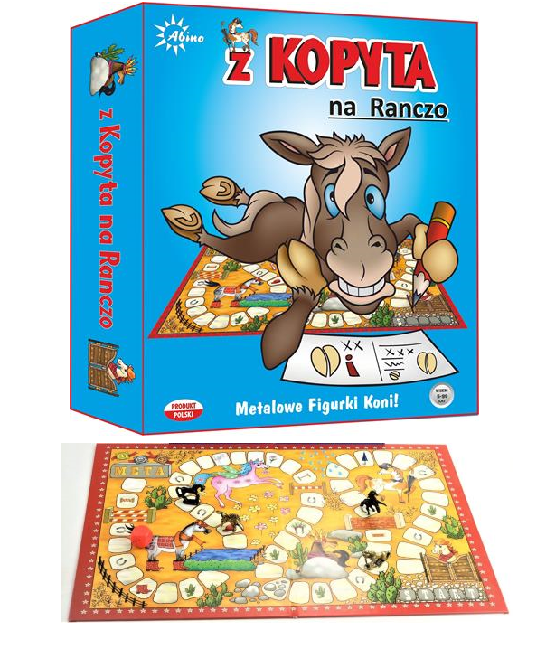 Gra edukacyjna z kopyta na ranczo +5 Abino