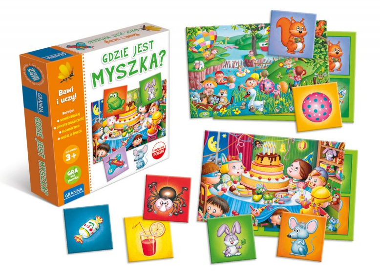 Gra edukacyjna gdzie jest myszka +3 Granna