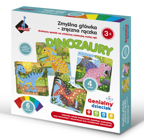Genialny dzieciak zręczna rączka dinozaury +3 Askato