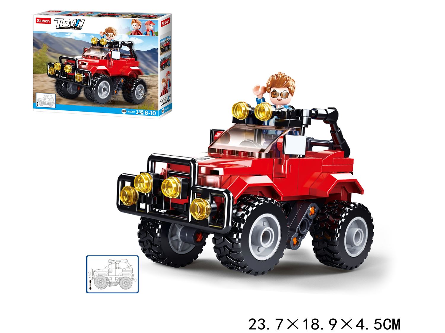 Klocki konstrukcyjne 135 elem. Town Sluban