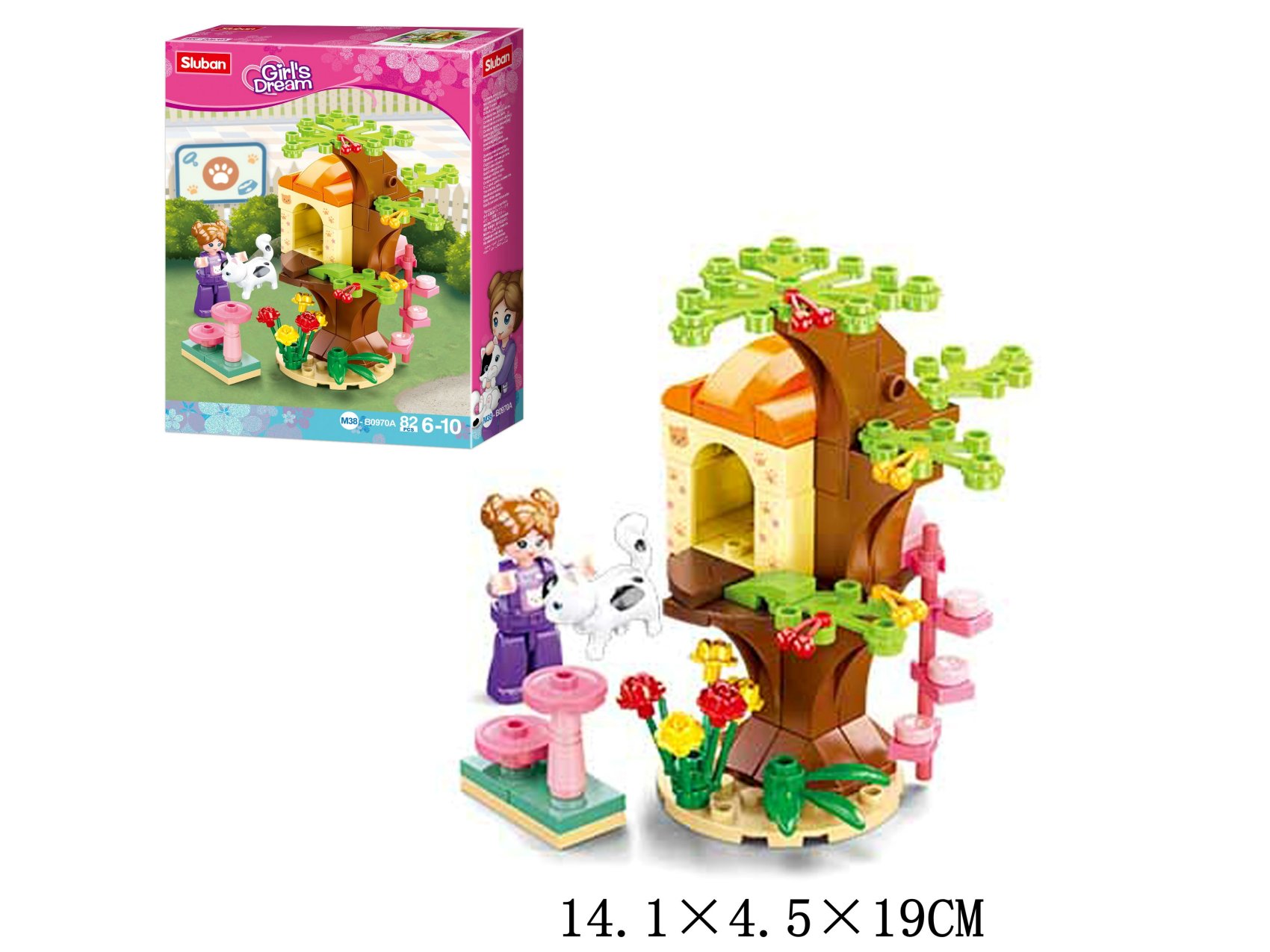 Klocki konstrukcyjne 82 elem. Girls Dream Sluban