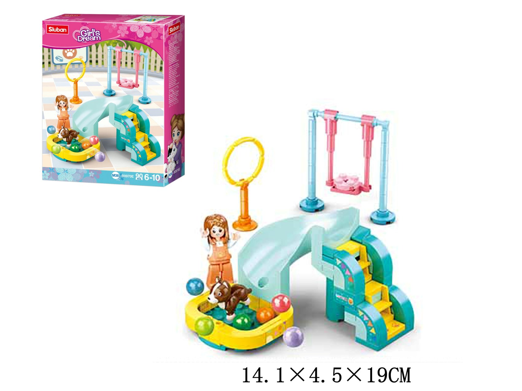 Klocki konstrukcyjne 90 elem. Girls Dream Sluban