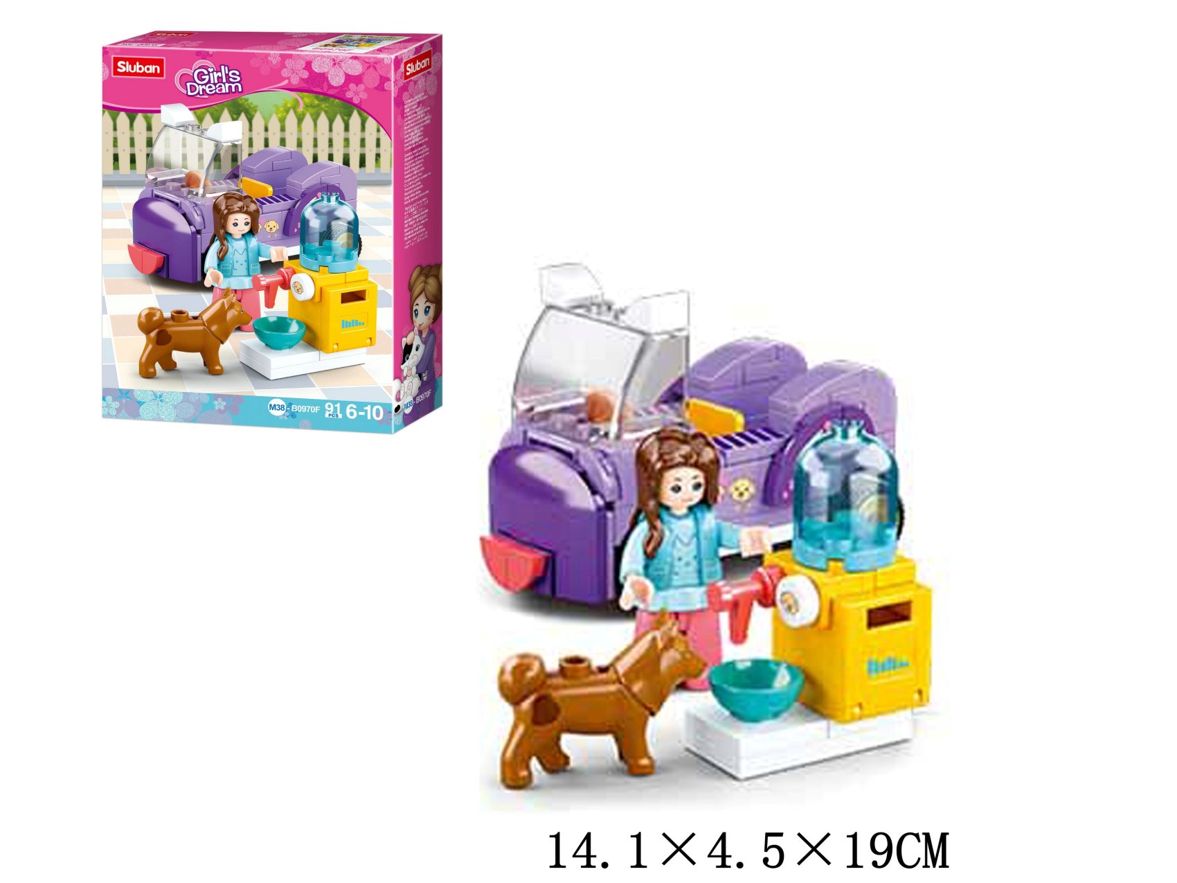 Klocki konstrukcyjne 91 elem. Girls Dream Sluban