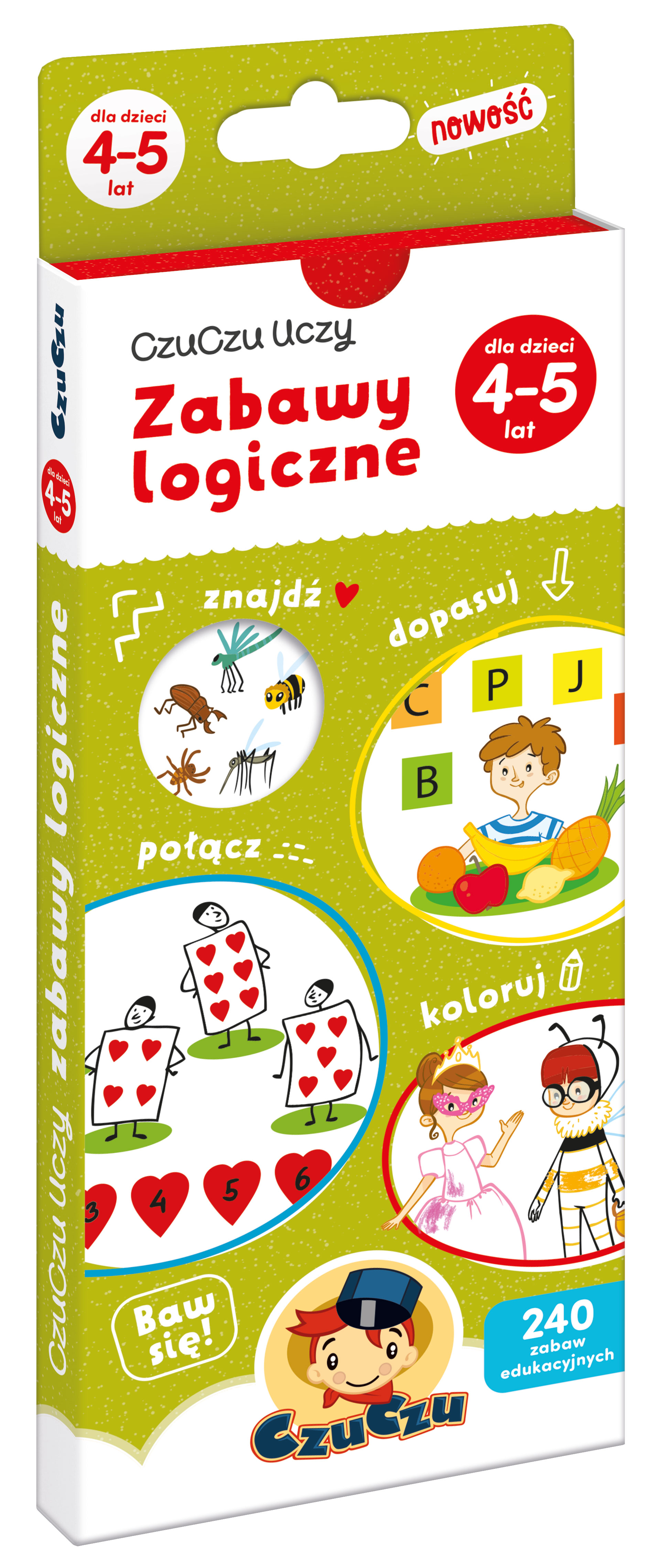 Gra edukacyjna zabawy logiczne +4-5 CzuCzu