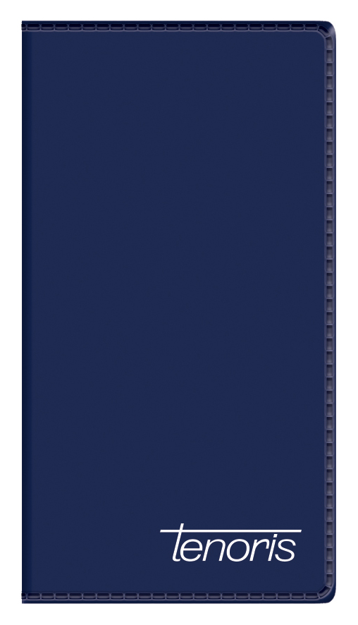 Kalendarz terminarz książkowy tygodniowy 10x20cm 2026 Tenoris Telegraph