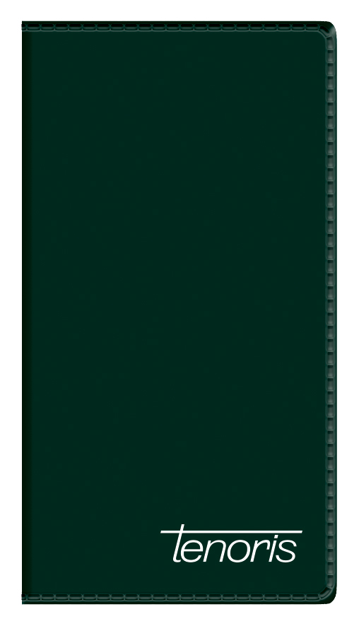 Kalendarz terminarz książkowy tygodniowy 10x20cm 2026 Tenoris Telegraph
