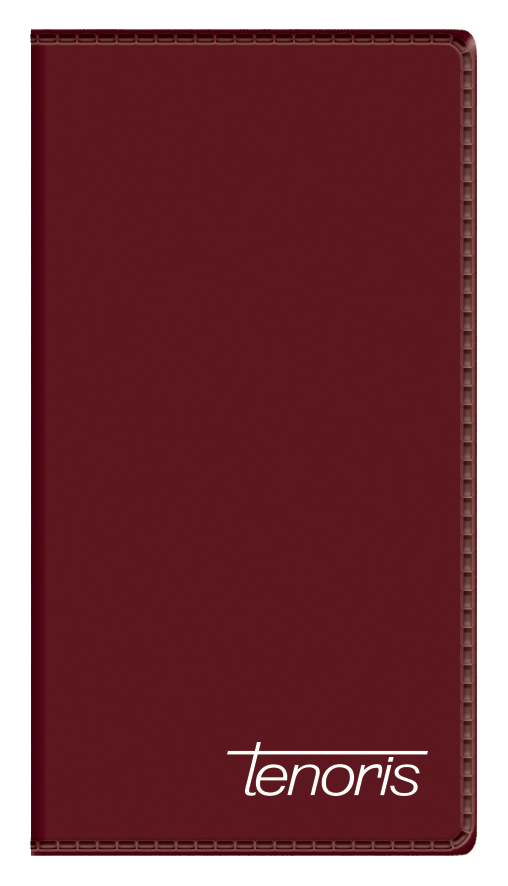 Kalendarz terminarz książkowy tygodniowy 10x20cm 2026 Tenoris Telegraph