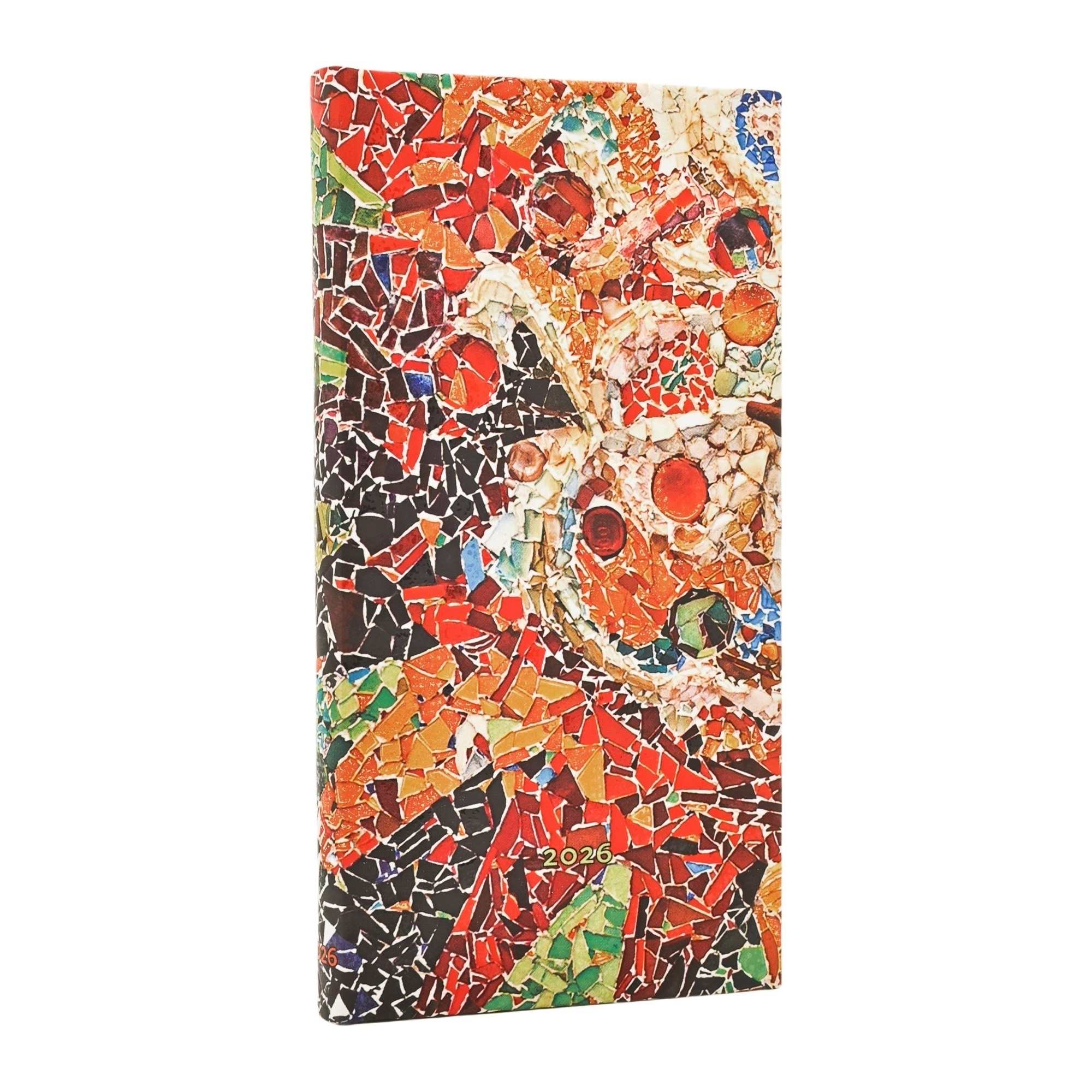 Kalendarz terminarz książkowy tygodniowy 9x18cm 2026 Gaudi’s Sun Paperblanks