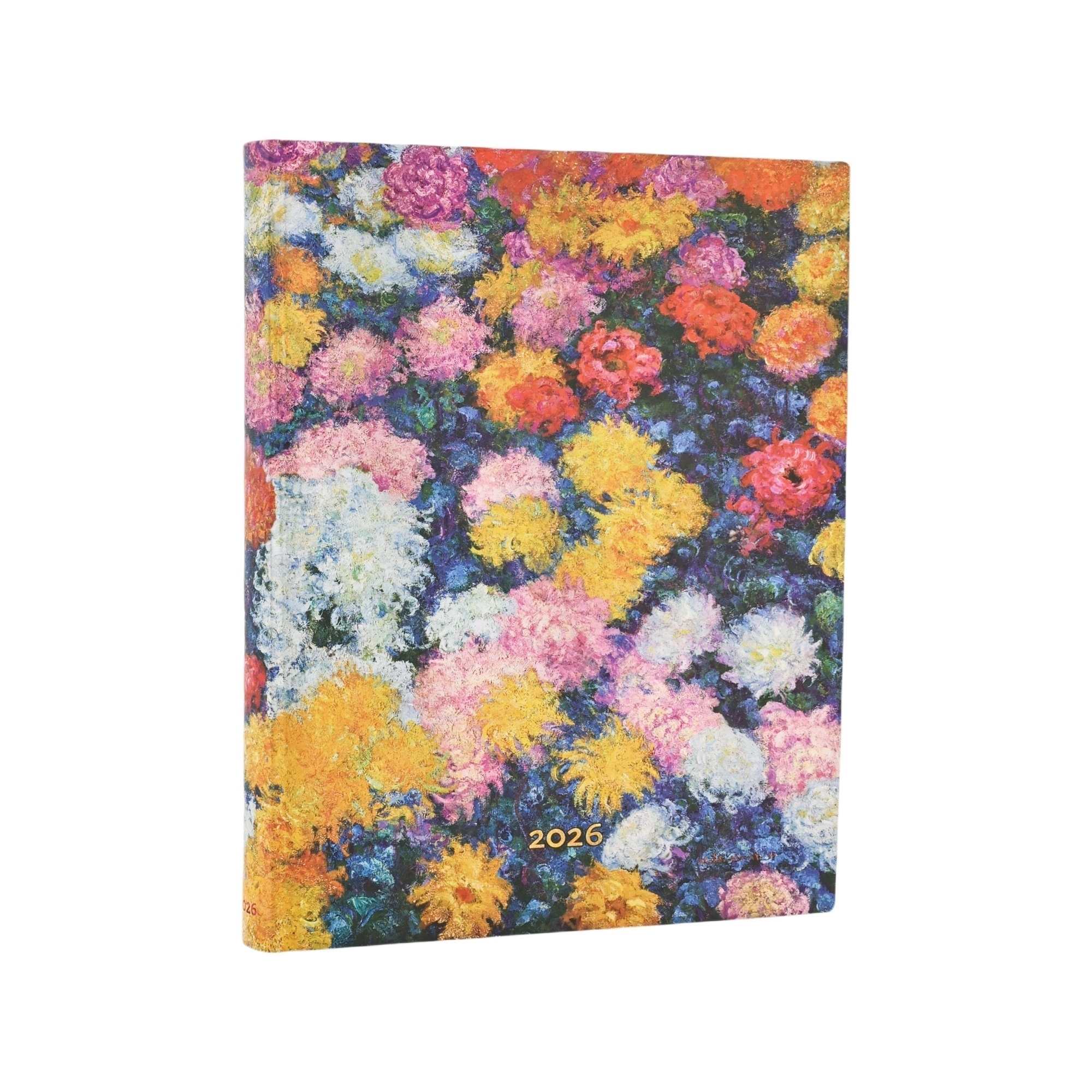 Kalendarz terminarz książkowy dzienny B5 2026 Monet’s Chrysanthemums Paperblanks