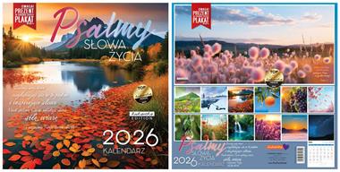 Kalendarz naścienny wieloplanszowy 30x60cm 2026 psalmy słowa życia Kukartka