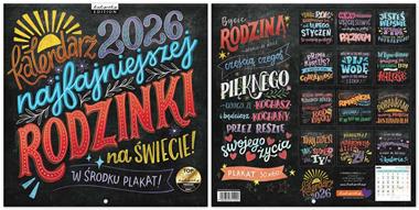 Kalendarz naścienny wieloplanszowy 30x60cm 2026 tablica rodzinki Kukartka