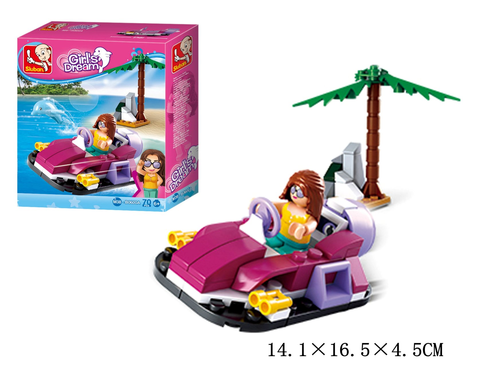 Klocki konstrukcyjne 70 elem. Girls Dream Sluban